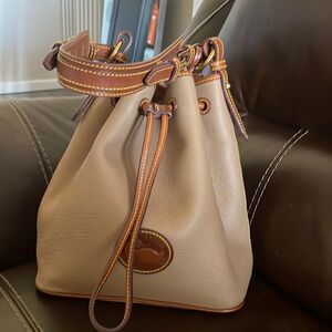 Dooney & Bourke All Weather Leather Drawstring Bucket Bag